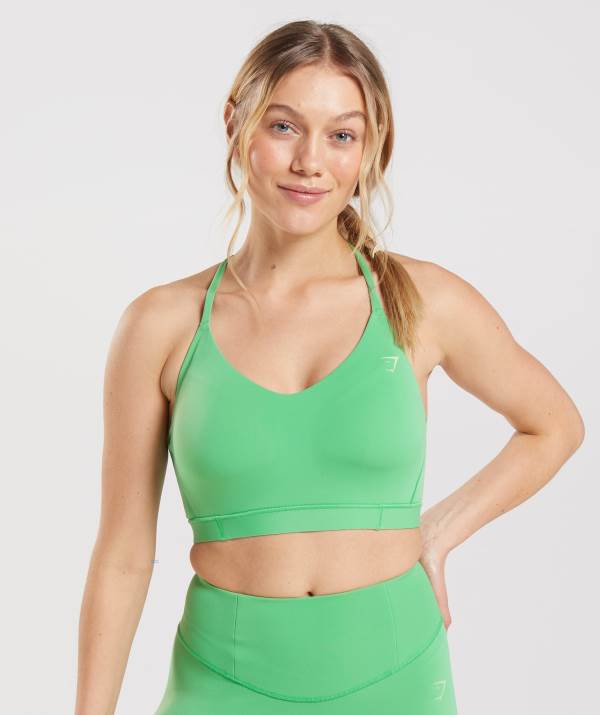 Damske Športové Podprsenky Gymshark Studio Zelene | VJ0391567